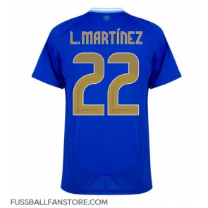 Argentinien Lautaro Martinez #22 Replik Auswärtstrikot Copa America 2024 Kurzarm